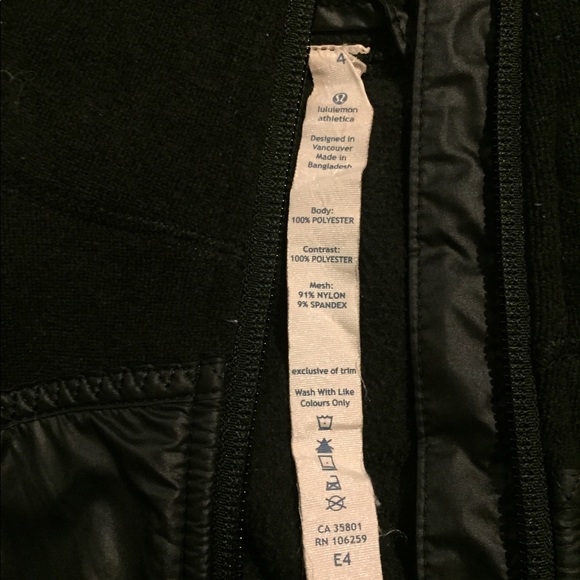 Black lululemon jacket - Picture 4 of 5